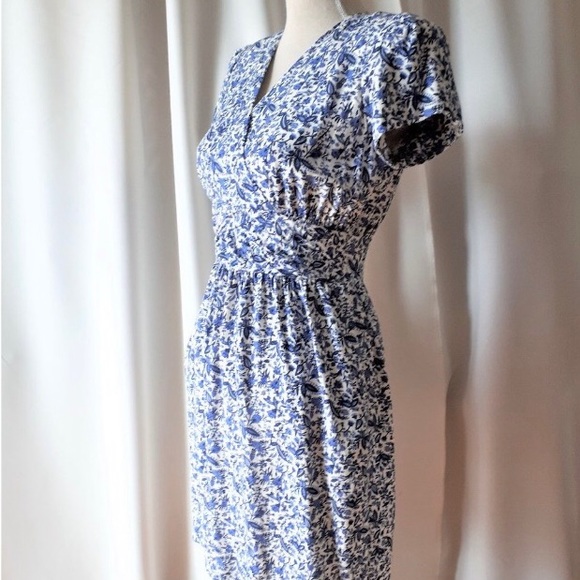 Vintage 1980s Synthesis Rayon Dress Size 6 - Picture 5 of 8